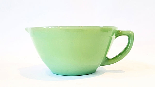 Fire King Jadeite Batter Bowl w/ Spout and Handle Made in USA