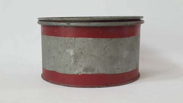 Vintage Nesco 4 Quart Dry Measure Galvanized Metal Containers - Set of 2