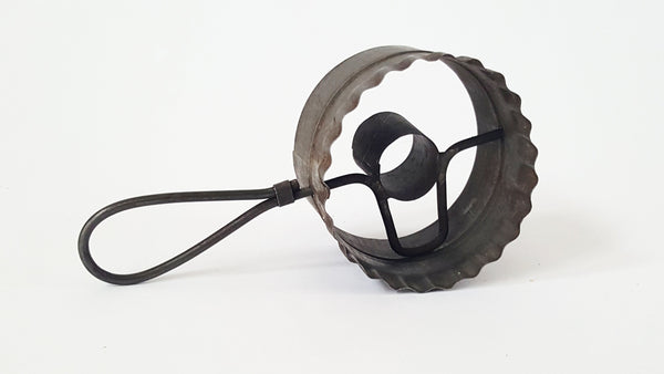 Antique Doughnut and Biscuit Cutter With Turn Handle