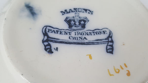 Early Mason's Ironstone China - English Sponge Bowl w/ Lid - Table and Vase Design