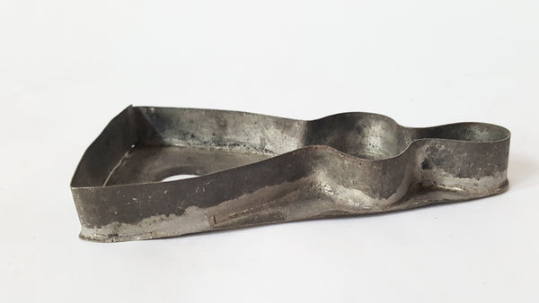 Antique "Primitive Lady in Long Dress" Cookie Cutter Flat Back Two Large Finger Holes