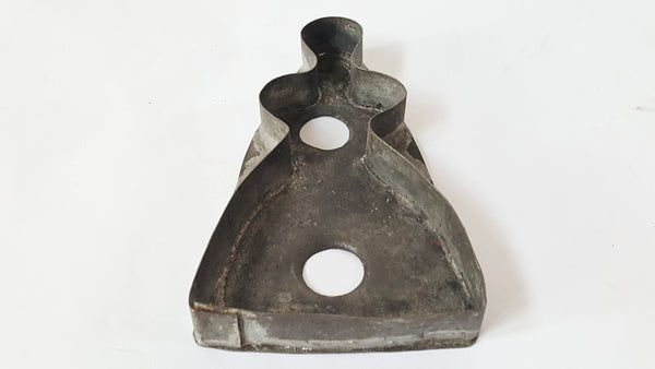 Antique "Primitive Lady in Long Dress" Cookie Cutter Flat Back Two Large Finger Holes