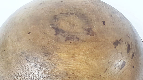 Antique Large 17 in  Wooden Farmhouse Dough Bowl