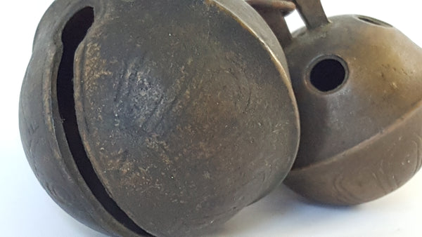 Antique Sleigh Jingle Bells No. 6 and 7 - Pedal Style - 19th Century