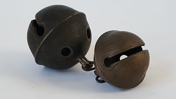 Antique Sleigh Jingle Bells No. 6 and 7 - Pedal Style - 19th Century