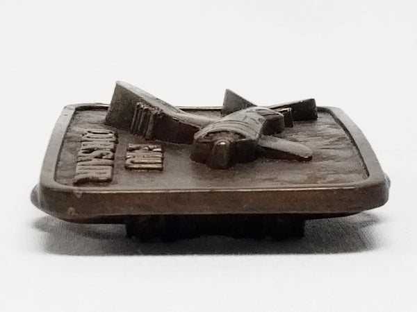 Military Aircraft F4U Corsair Bronze Belt Buckle by Buckle Connection