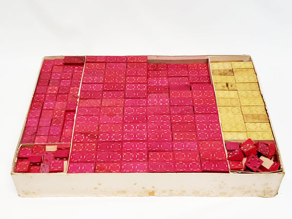 Vintage Wooden American Blocks With Original Box - Over 15 pounds