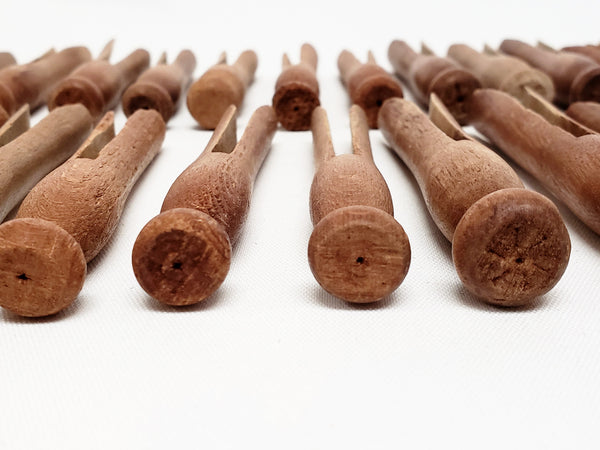Vintage Wooden Clothespins, Collection of 25,  Round Top