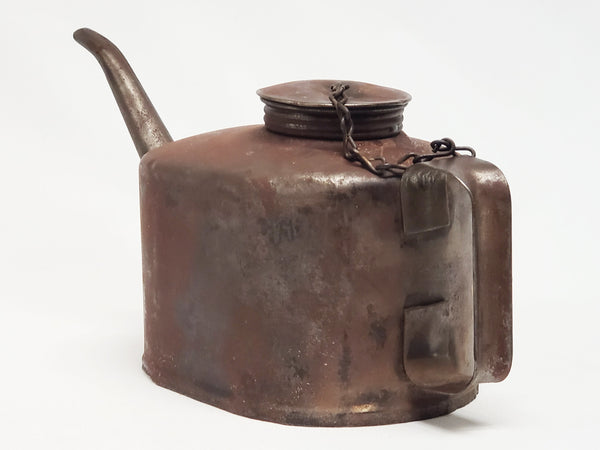 Vintage Eagle Railroad Oil Can with Chain and Spout