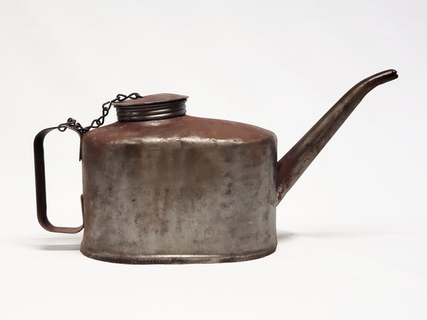 Vintage Eagle Oil Can with Chain and Spout