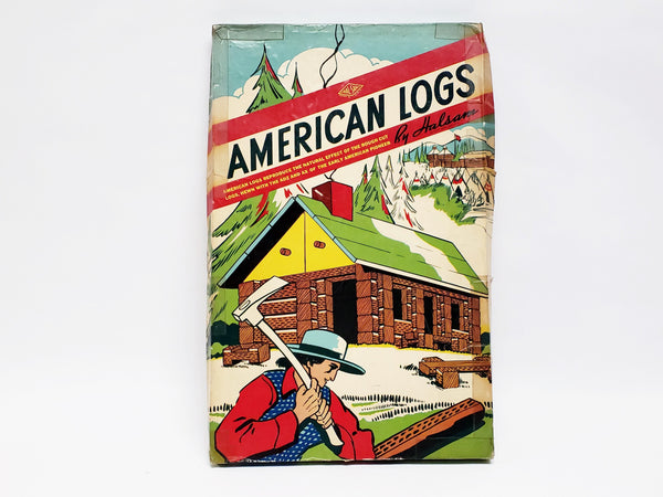 Vintage American Logs by Halsam in Original Box - 86 pieces