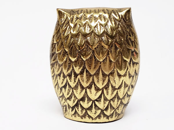 Brass Owl Figurine - Paperweight