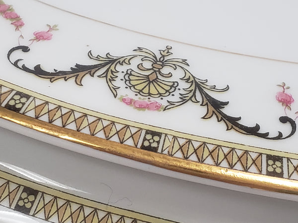 Noritake Oval Vegetable Serving Bowl with Lid - The Sahara Pattern