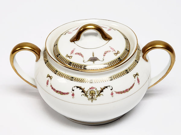 Noritake China Double Handled Sugar Bowl - The Sahara Pattern