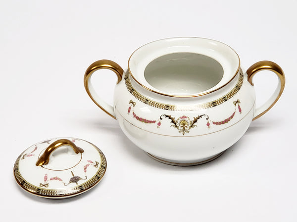 Noritake China Double Handled Sugar Bowl - The Sahara Pattern