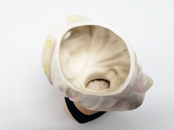 Vintage RELPO Scarf Lady Head Vase 5 1/2" K-1615