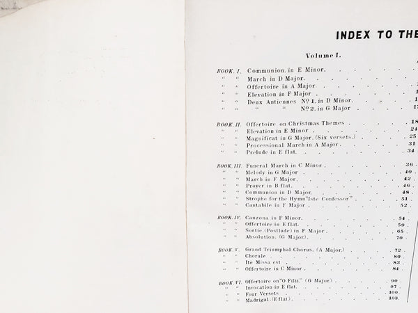 Original Compositions For Pipe Organ "The Practical Organist" Copyright 1898