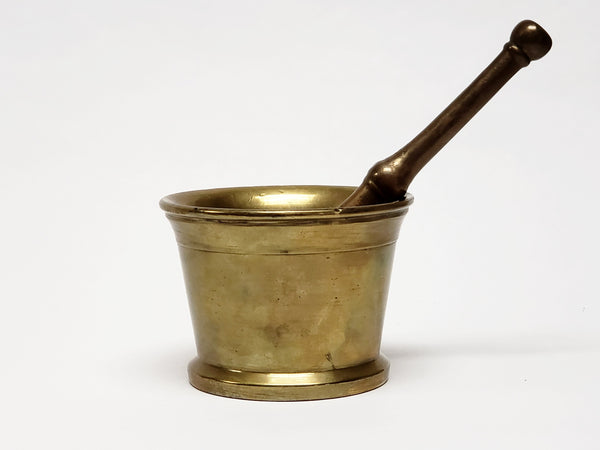 Antique Brass Mortar and Pestle - Apothecary