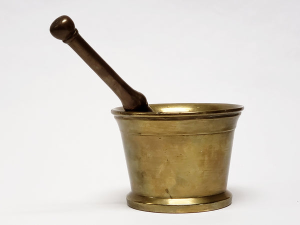 Antique Brass Mortar and Pestle - Apothecary
