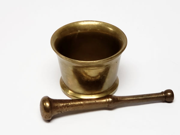 Antique Brass Mortar and Pestle - Apothecary