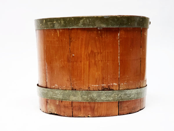 Original Americana Farmhouse 2 Quart Wooden Dry Grain Measure Bucket