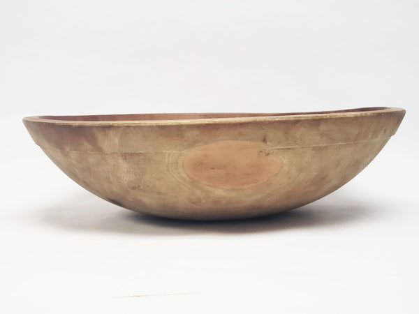Antique Farmhouse Wooden Dough Bowl