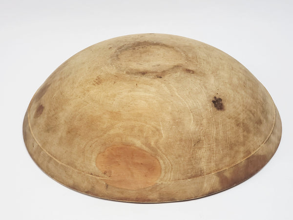 Antique Farmhouse Wooden Dough Bowl