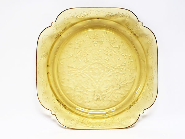 Federal Glass Amber Madrid Dinner Plates - Set of 6