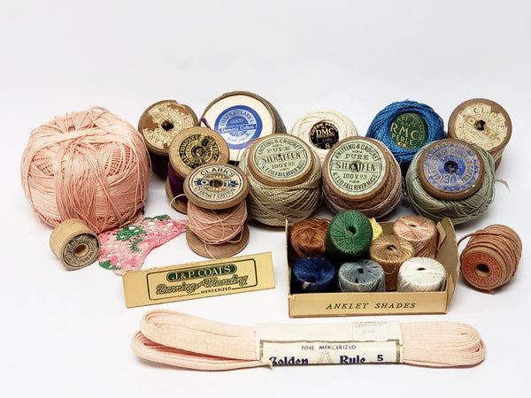 Vintage Sewing Assortment - Spools of Thread - Coats & Clark's, J & P Coats, DMC and More