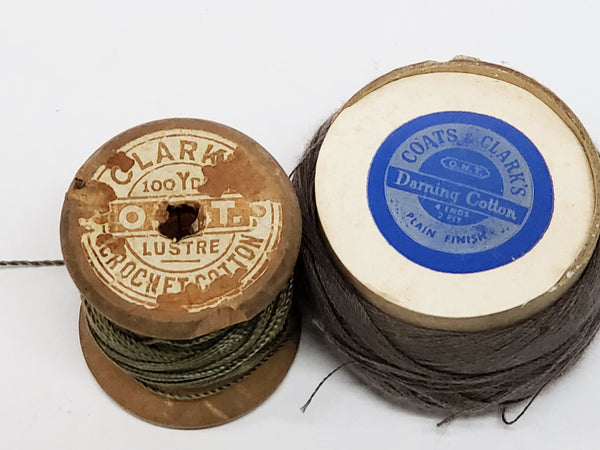 Vintage Sewing Assortment  Spools of Thread  Coats & Clark's, J & P Coats, DMC and More