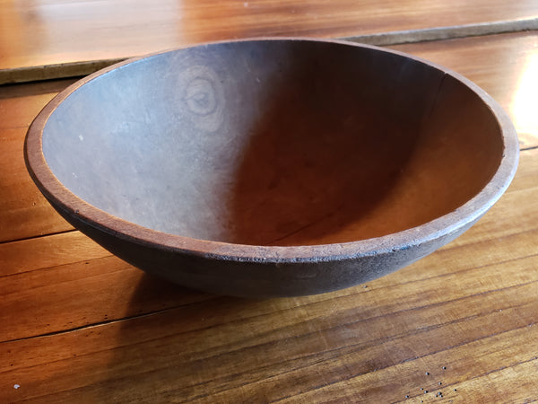 Large 17" Antique Wooden Dough Bowl