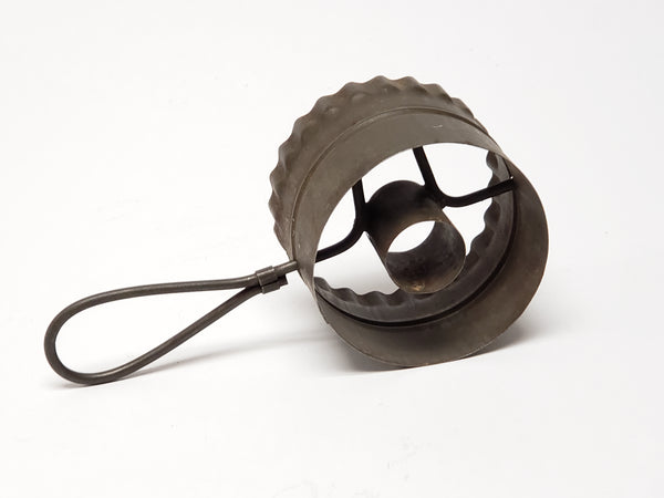 Antique Doughnut and Biscuit Cutter With Turn Handle