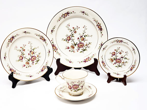 Noritake Asian Song Ivory Porcelain China 5 Piece Place Setting - Pattern 7151