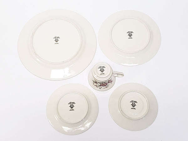 Noritake ASIAN SONG Ivory Porcelain China 5 Piece Place Setting - Pattern 7151