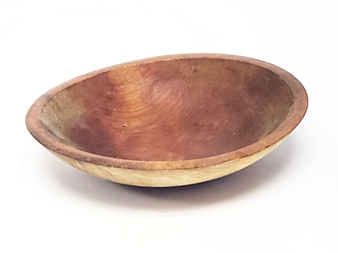 Vintage 9 1/2"  Petite Wooden Serving Bowl
