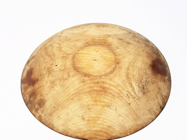 Vintage 9 1/2"  Petite Wooden Serving Bowl