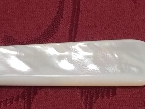 Mother-of-Pearl & Sterling Silver Banded Luncheon Knives Set of 12 By S. Kind & Sons - Early 1900's