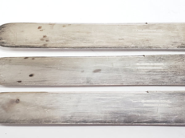 Mother-of-Pearl & Sterling Silver Banded Luncheon Knives Set of 12 By S. Kind & Sons - Early 1900's