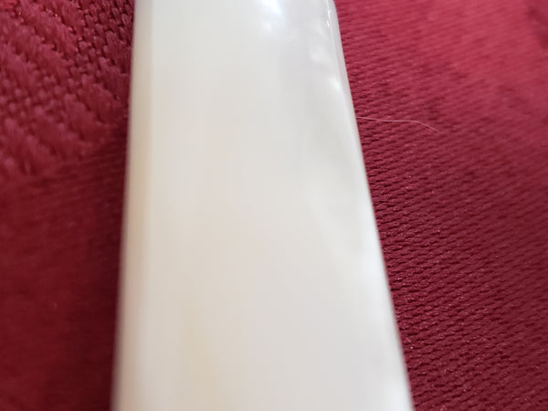 Mother-of-Pearl & Sterling Silver Banded Luncheon Knives Set of 12 By S. Kind & Sons - Early 1900's