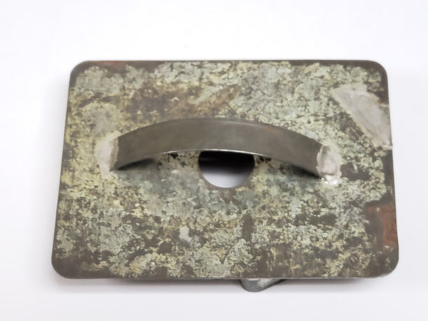 Antique "Male Profile Face" Tin Cookie Cutter With Flat Back and Soldered Handle