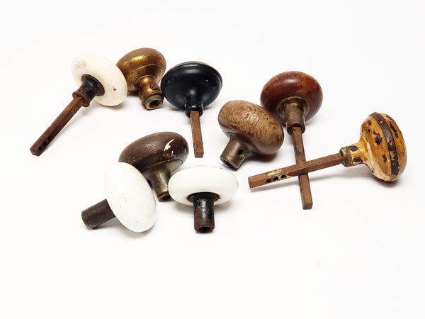 Vintage Door Knobs - Group of 9 Materials- Variety