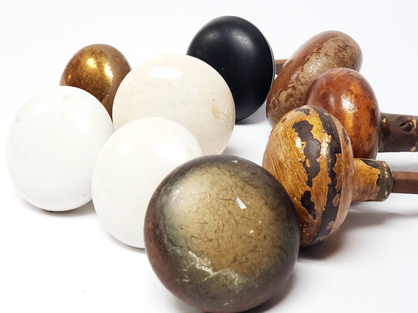 Vintage Door Knobs - Group of 9 Materials- Variety