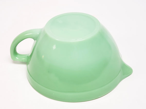 Vintage Fire King Jadeite Batter Bowl w/ Pour Spout and Handle Made in USA