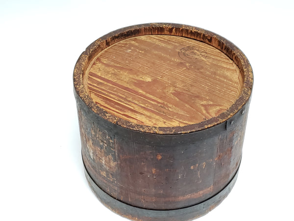 Primitive Wooden Dry Measure Bucket,  Americana Farmhouse Accent