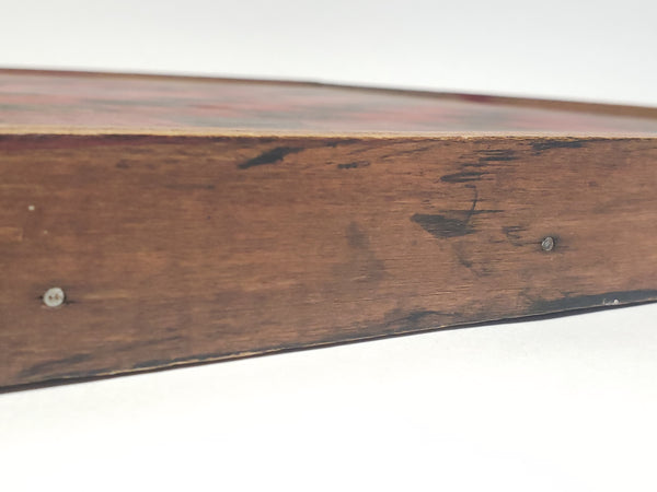 Vintage Handcrafted Wooden Folk Art Checkerboard