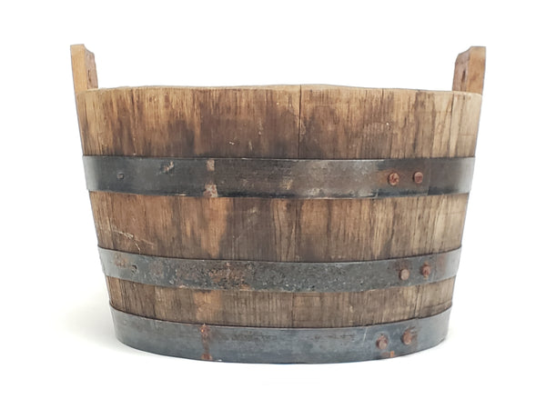 Original Antique Wooden Well Water Bucket - Over 9 pounds