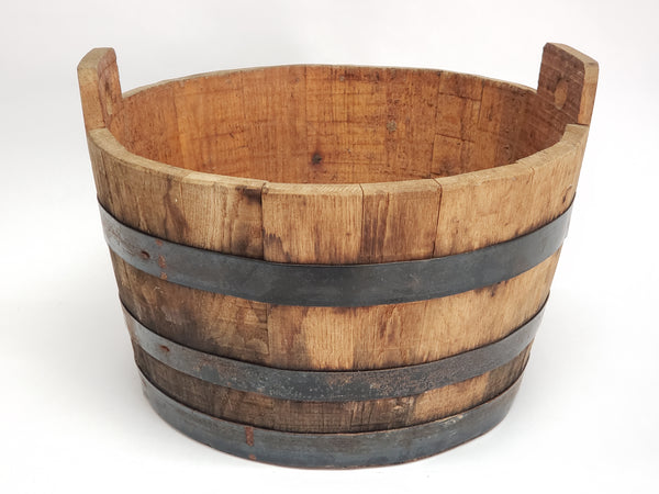 Original Antique Wooden Well Water Bucket - Over 9 pounds