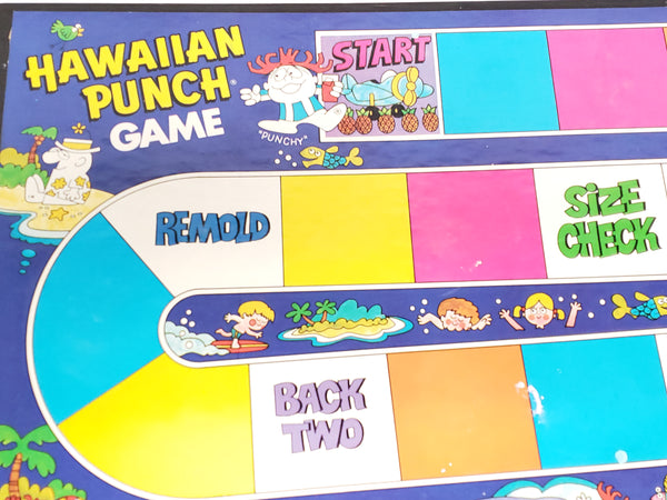 Vintage 1978 Mattel Hawaiian Punch Board Game Collectible, Complete w/ Original Instructions