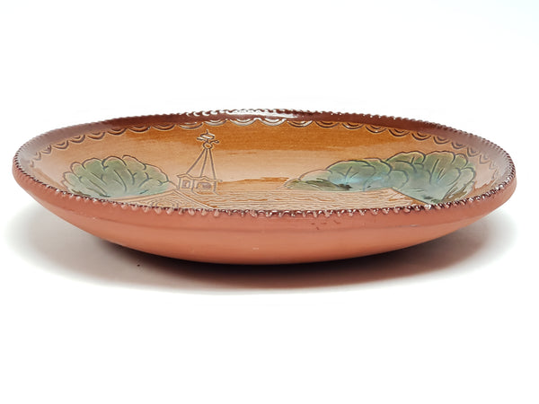 1990 Foltz Pottery Limited Edition Redware "Reinholds Station Trinity Chapel"