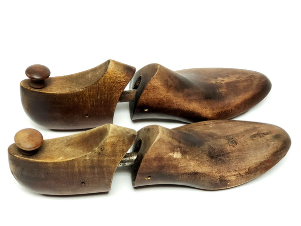 Vintage Wooden Shoe Lasts - Stamped CS Pierce Co Brockton, Mass